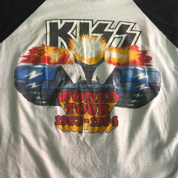 Other - KISS og 83-84 world tour quarter sleeve band tee